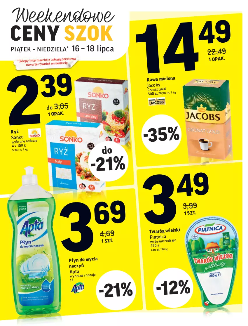 Gazetka promocyjna Intermarche - ważna 13.07 do 19.07.2021 - strona 39 - produkty: Jacobs, Kawa, Kawa mielona, Piątnica, Sonko, Twaróg