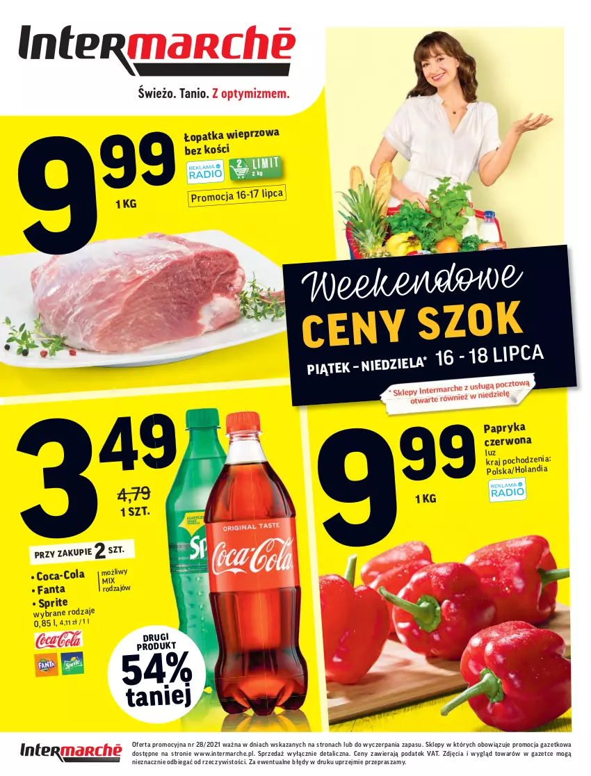 Gazetka promocyjna Intermarche - ważna 13.07 do 19.07.2021 - strona 40 - produkty: Coca-Cola, Fa, Fanta, Sprite