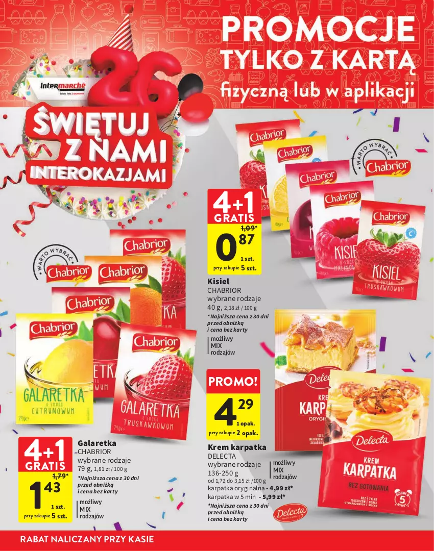 Gazetka promocyjna Intermarche - Gazetka Intermarche - ważna 21.09 do 04.10.2023 - strona 12 - produkty: Chabrior, Delecta, Gala, Galaretka, Gin, Gra, Karp, Kisiel