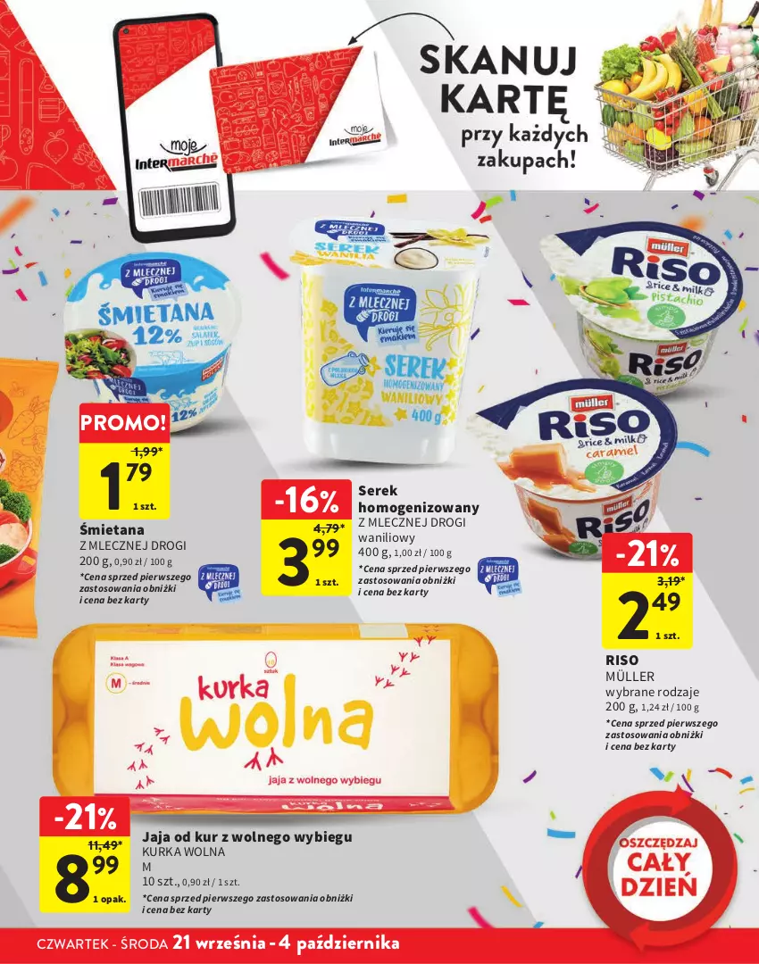 Gazetka promocyjna Intermarche - Gazetka Intermarche - ważna 21.09 do 04.10.2023 - strona 7 - produkty: Jaja, Müller, Ser, Serek, Serek homogenizowany