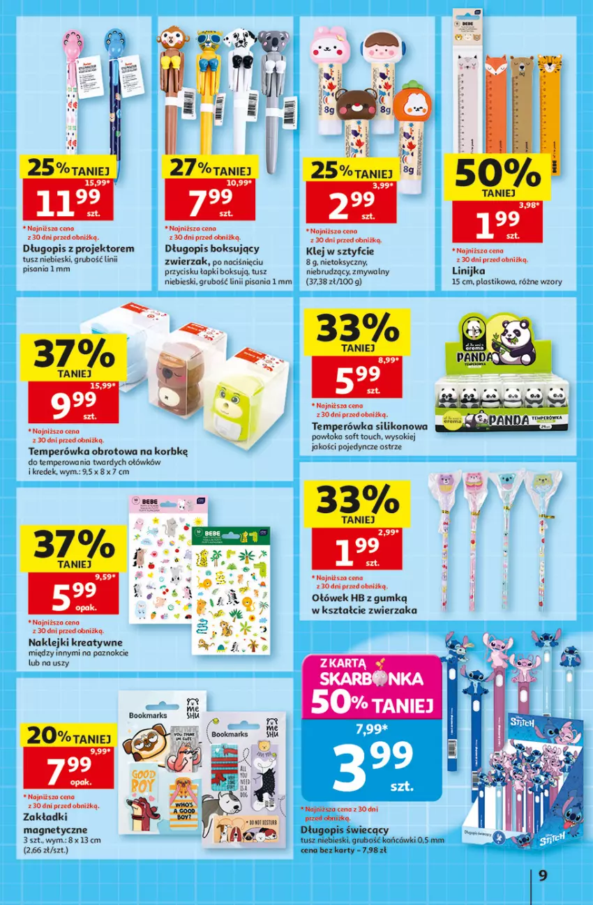 Gazetka promocyjna Auchan - Gazetka 30 Lat Hipermarket Auchan - ważna 06.08 do 12.08.2026 - strona 9 - produkty: Długopis, Klej, Panda, Sok, Tusz