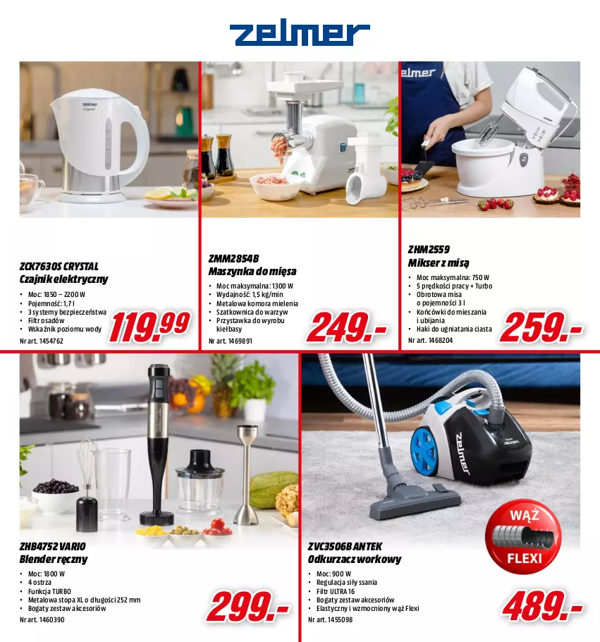 Gazetka promocyjna Media Markt - Gazetka Media Markt - ważna 01.12 do 24.12.2022 - strona 15 - produkty: Blender, Blender ręczny, Czajnik, Czajnik elektryczny, Maszynka, Mikser, Mikser z misą, Odkurzacz, Piec, Ser, Szatkownica, Szynka, Top