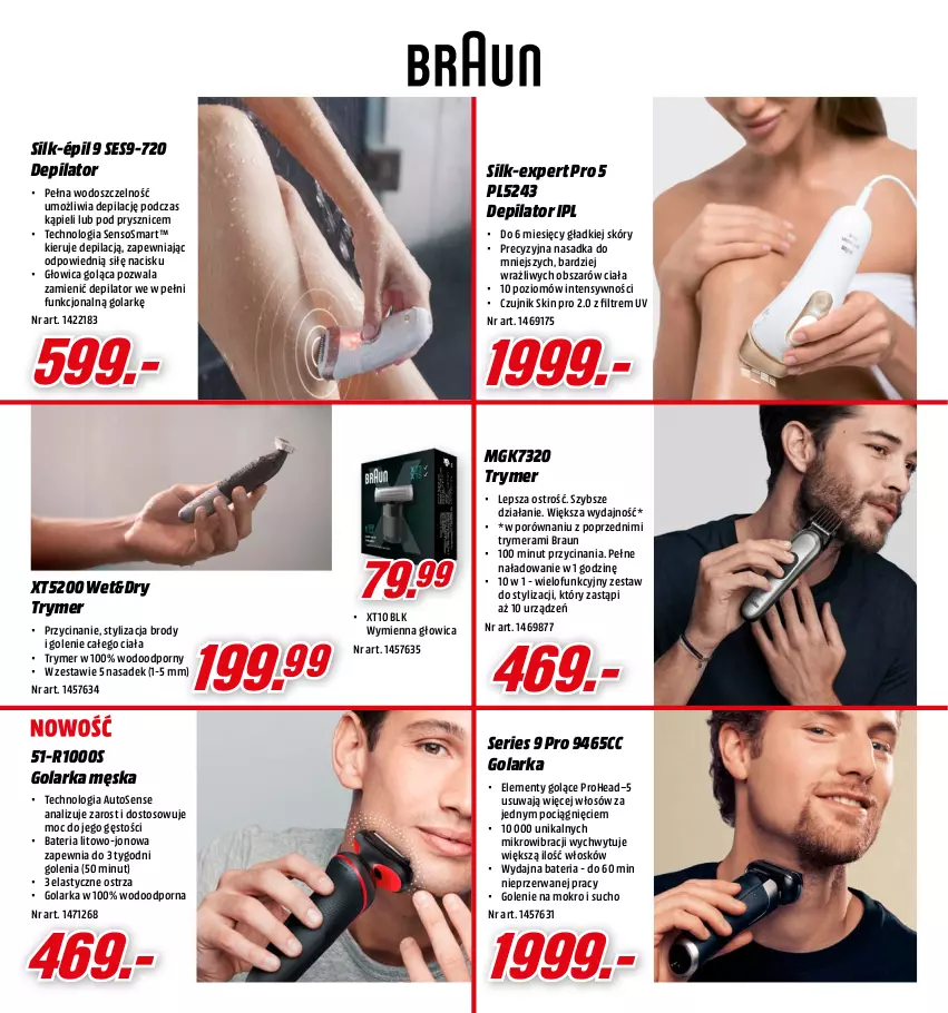 Gazetka promocyjna Media Markt - Gazetka Media Markt - ważna 01.12 do 24.12.2022 - strona 4 - produkty: Bateria, Braun, Depilator, Golarka, Pociąg, Por, Ser, Sos