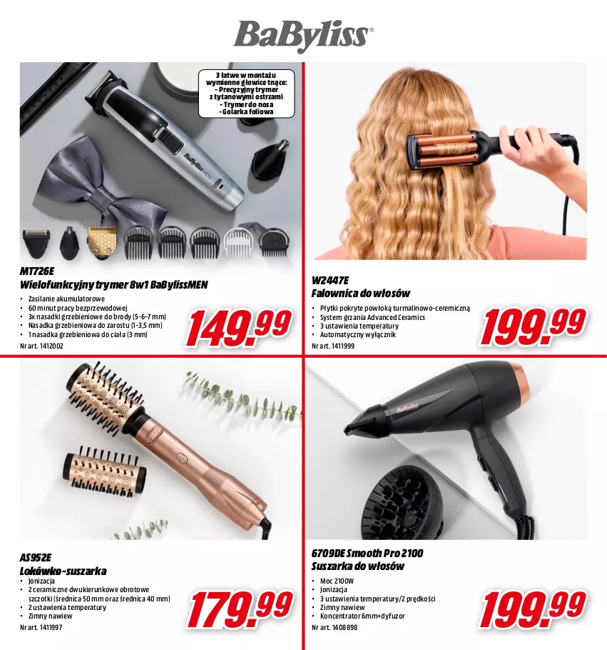 Gazetka promocyjna Media Markt - Gazetka Media Markt - ważna 01.12 do 24.12.2022 - strona 7 - produkty: Akumulator, Babyliss, Fa, Golarka, Silan, Suszarka, Tytan