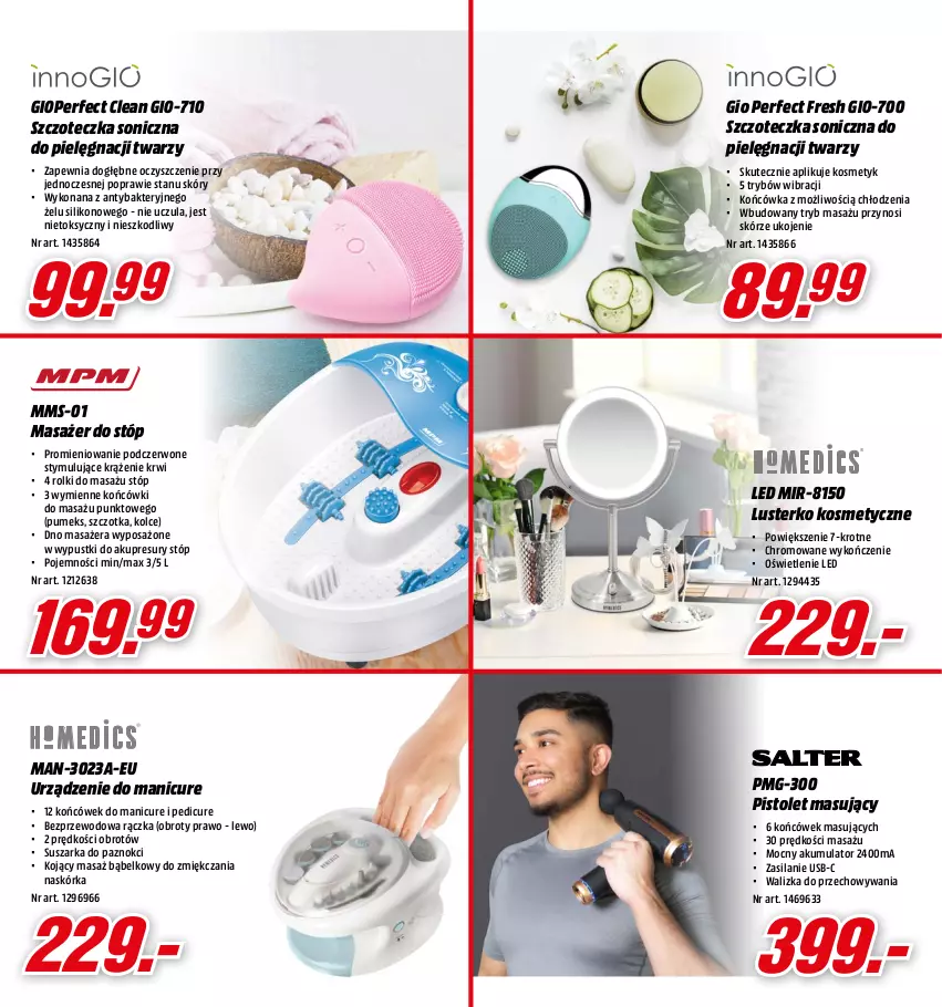 Gazetka promocyjna Media Markt - Gazetka Media Markt - ważna 01.12 do 24.12.2022 - strona 8 - produkty: Akumulator, Lusterko kosmetyczne, Manicure i pedicure, Masażer, Pistolet, Pumeks, Rolki, Silan, Suszarka, Szczoteczka, Szczoteczka soniczna, Szczotka, Walizka