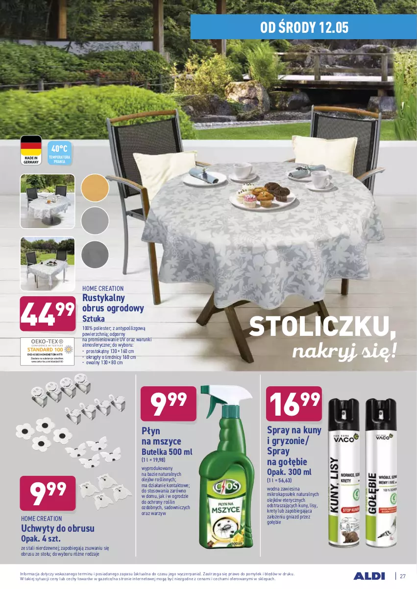 Gazetka promocyjna Aldi - ważna 10.05 do 15.05.2021 - strona 27 - produkty: Gry, Kret, Obrus, Okap, Olej, Por, Rust, Uchwyty