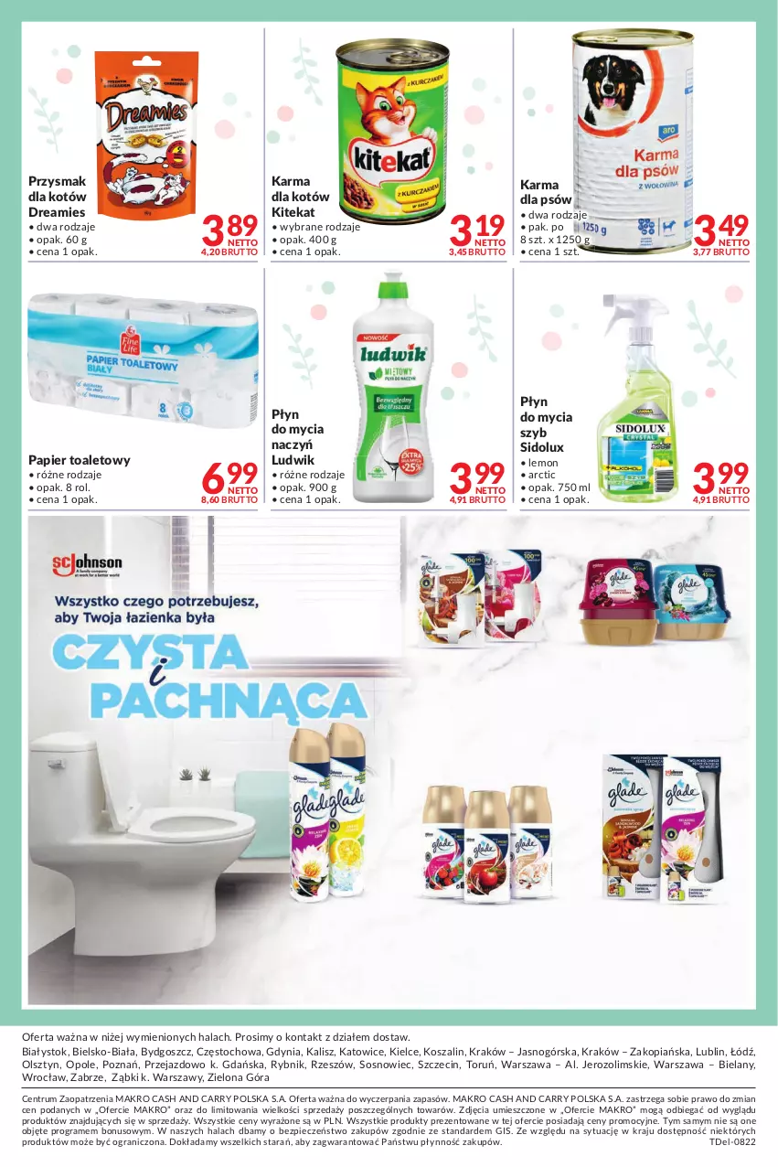 Gazetka promocyjna Makro - [Oferta promocyjna] Dostawy - ważna 05.04 do 03.05.2022 - strona 12 - produkty: Do mycia naczyń, Gra, KiteKat, Kosz, Ludwik, Papier, Papier toaletowy, Piec, Płyn do mycia, Płyn do mycia naczyń, Rum, Sidolux, Sos, Szal