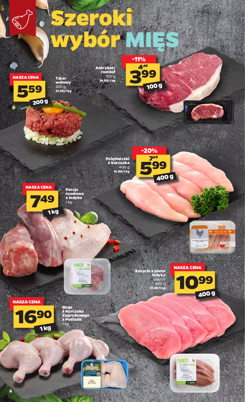 Gazetka promocyjna Netto - Oferta - ważna 25.01 do 31.01.2021 - strona 6 - produkty: Kurczak, Polędwiczki z kurczaka, Por, Rostbef, Tatar wołowy