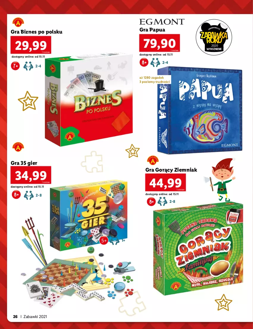 Gazetka promocyjna Lidl - KATALOG ZABAWKI 2021 - ważna 15.11 do 26.12.2021 - strona 26 - produkty: Gra