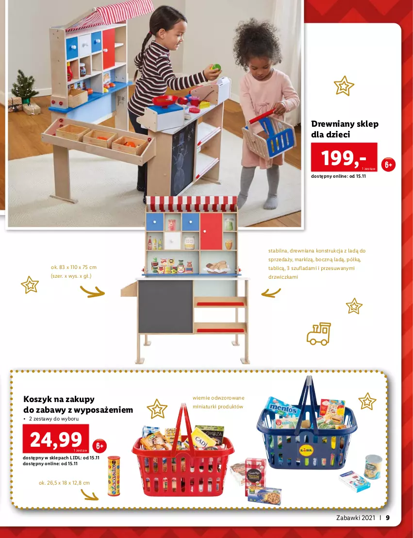 Gazetka promocyjna Lidl - KATALOG ZABAWKI 2021 - ważna 15.11 do 26.12.2021 - strona 9 - produkty: Drzwi, Dzieci, Kosz