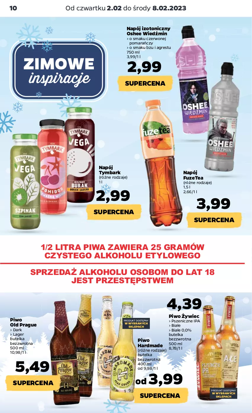 Gazetka promocyjna Netto - Artykuły spożywcze - ważna 02.02 do 08.02.2023 - strona 10 - produkty: Gra, Gres, Napój, Napój izotoniczny, Oshee, Piwa, Piwo, Tymbark