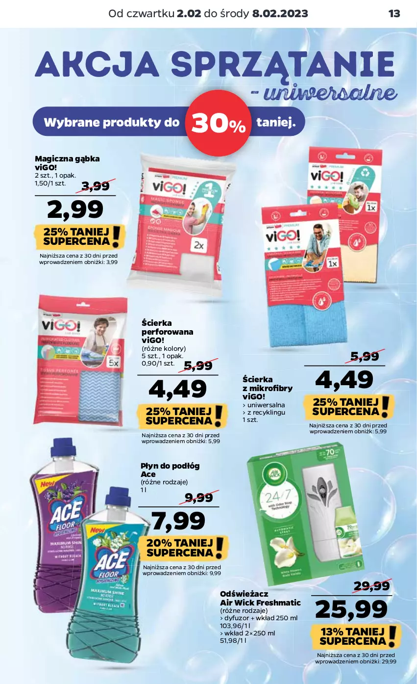 Gazetka promocyjna Netto - Artykuły spożywcze - ważna 02.02 do 08.02.2023 - strona 13 - produkty: Air Wick, Sprzątanie