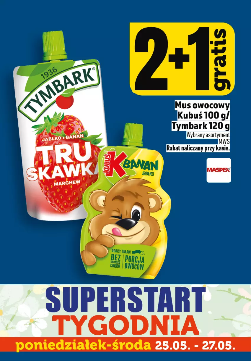 Gazetka promocyjna Topaz - Gazetka - ważna 25.05 do 27.05.2026 - strona 2 - produkty: Kubuś, Mus, Tymbark