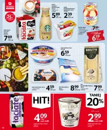 Gazetka promocyjna Selgros - Oferta spożywcza - Gazetka - ważna od 05.10 do 05.10.2022 - strona 14 - produkty: Mozzarella, Ser, Jogurt, Mascarpone, Serek homogenizowany, Serek, Ser długodojrzewający, Deser, Napój, Mleko