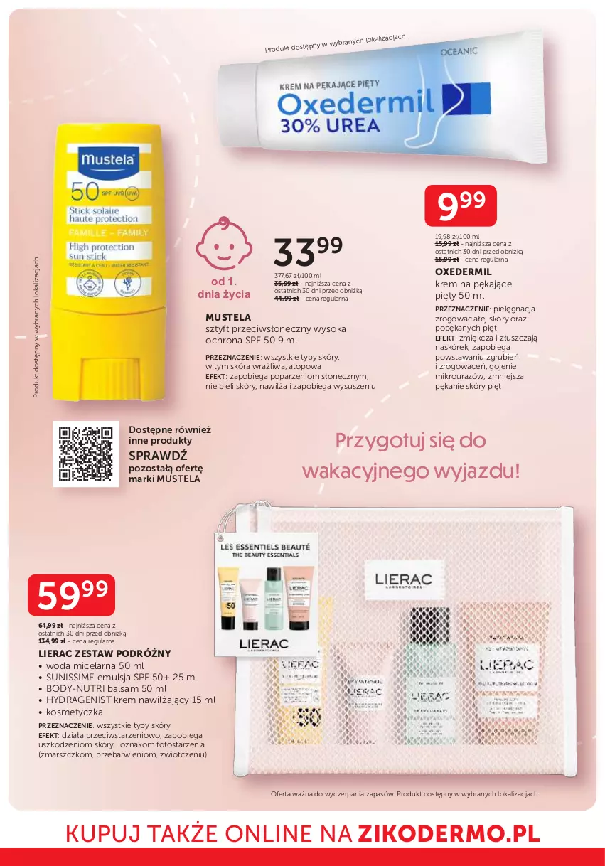 Gazetka promocyjna Ziko - Gazetka Ziko Dermo - ważna 26.06 do 09.07.2025 - strona 18 - produkty: Body, Emulsja, Kosmetyczka, Krem nawilżający, Lierac, Mars, Mus, Mustela, Sok, Top, Woda, Woda micelarna