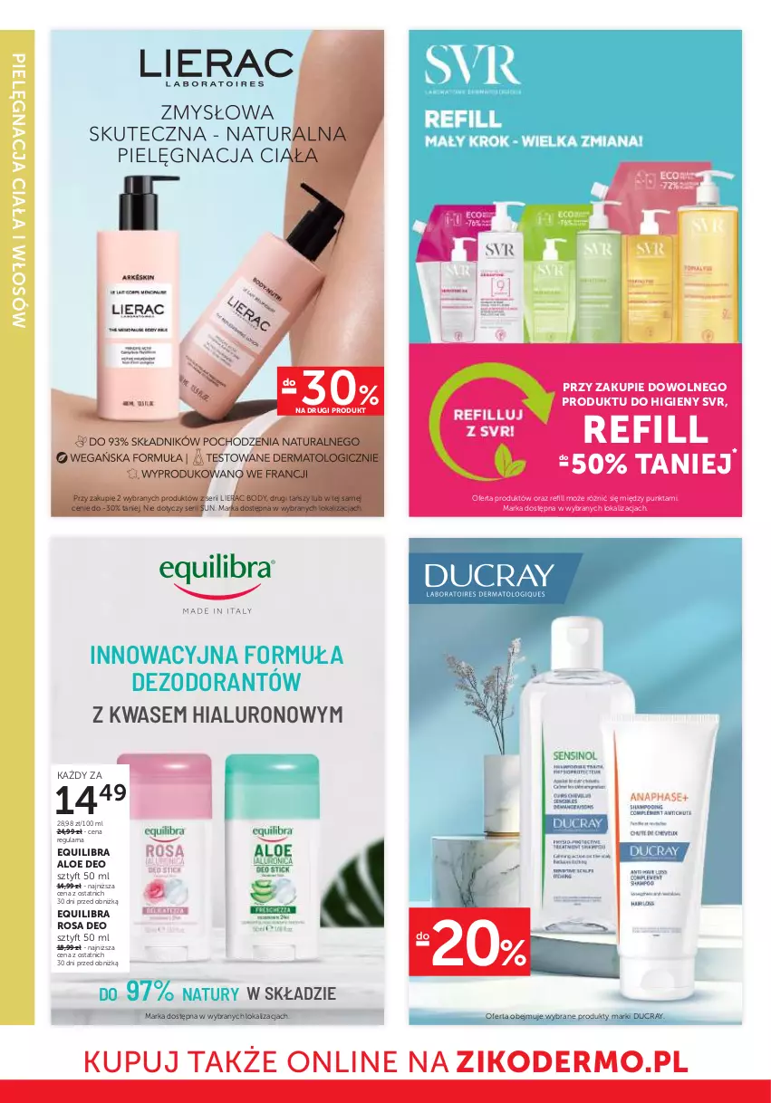 Gazetka promocyjna Ziko - Gazetka Ziko Dermo - ważna 26.06 do 09.07.2025 - strona 20 - produkty: Body, Dezodorant, Ducray, Lierac, Ser, SVR