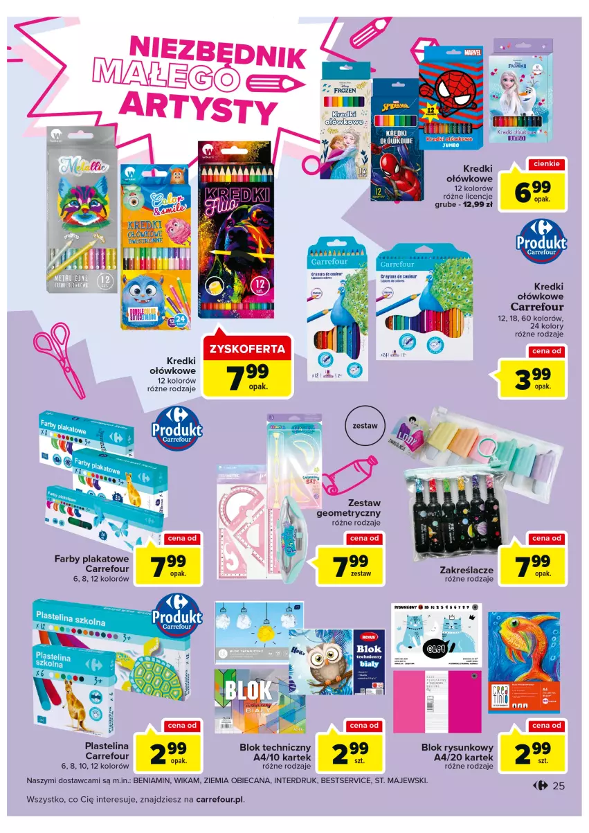 Gazetka promocyjna Carrefour - Gazetka Carrefour Bielany Wrocławskie - ważna 16.08 do 28.08.2022 - strona 25 - produkty: Fa, Kiwi, Plastelina, Ser