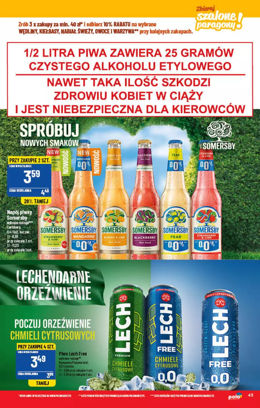 Gazetka promocyjna PoloMarket - Gazetka pomocyjna - ważna 16.03 do 22.03.2022 - strona 43 - produkty: Napój, Somersby