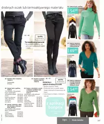 Gazetka promocyjna Bonprix - TWÓJ LOOK Z NUTĄ GLAMOUR - Gazetka - ważna od 10.05 do 10.05.2022 - strona 49 - produkty: Sweter, Ser, Spodnie ocieplane, Serek, Wełna, Szafran, Spodnie