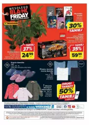 Gazetka promocyjna Carrefour - Gazetka - ważna od 25.11 do 25.11.2023 - strona 10 - produkty: Kapcie, Koszula nocna, Kosz, LEGO Technic, Koszula, LEGO, Klocki, Piżama