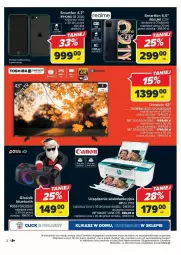 Gazetka promocyjna Carrefour - Gazetka - ważna od 25.11 do 25.11.2023 - strona 4 - produkty: Toshiba, IPhone SE, Głośnik, Urządzenie wielofunkcyjne, Telewizor, Smartfon, HP