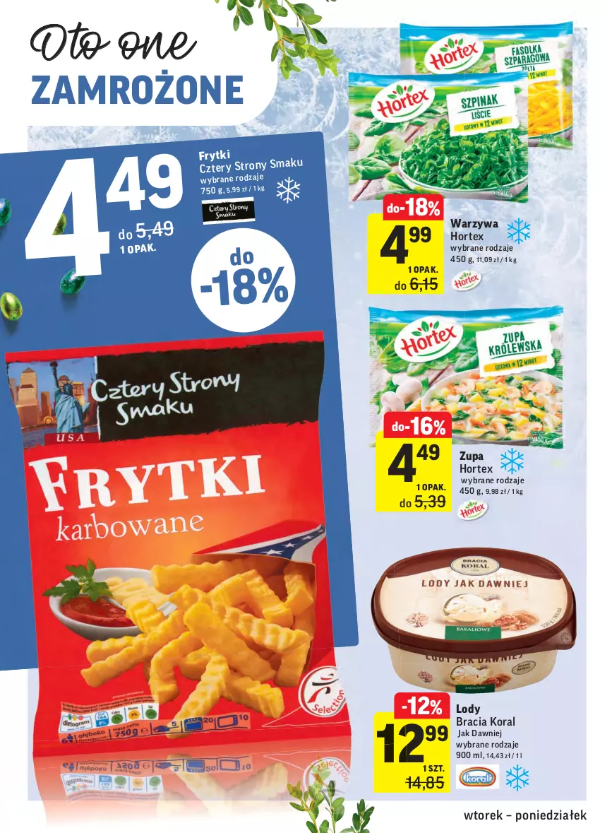 Gazetka promocyjna Intermarche - Wielkanoc - ważna 23.03 do 29.03.2021 - strona 20 - produkty: Hortex, Lody, Warzywa, Zupa