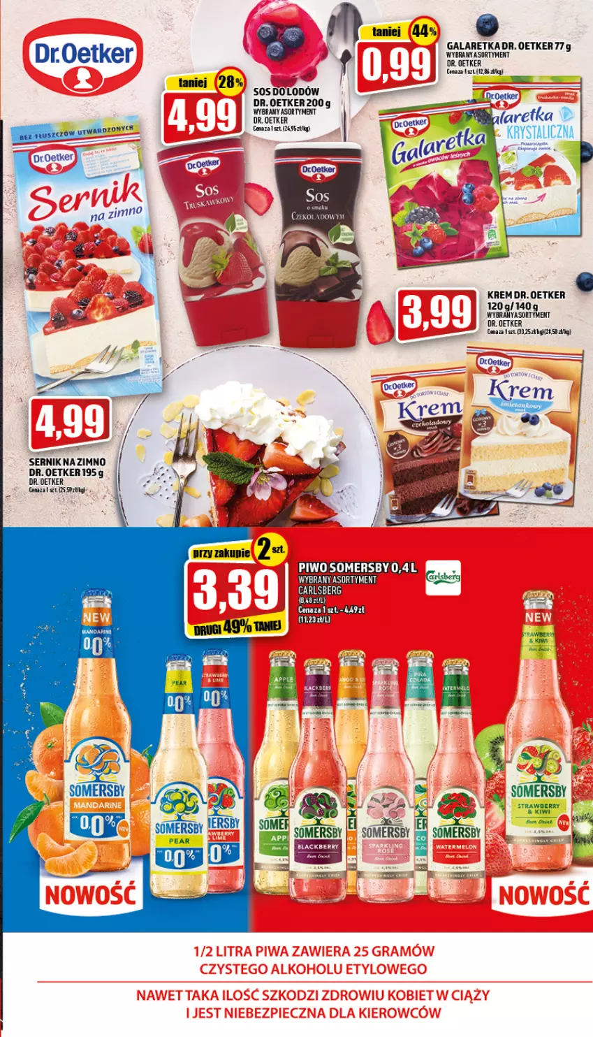 Gazetka promocyjna Topaz - Gazetka - ważna 05.05 do 11.05.2022 - strona 11 - produkty: Carlsberg, Dr. Oetker, Fa, Gala, Galaretka, Piwo, Ser, Somersby