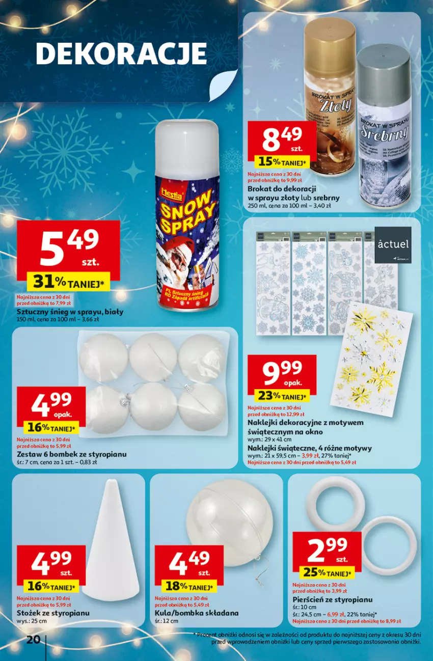 Gazetka promocyjna Auchan - Gazetka Święta jak babcię kocham Hipermarket Auchan - ważna 27.11 do 03.12.2025 - strona 20 - produkty: Cień, Klej, Okno