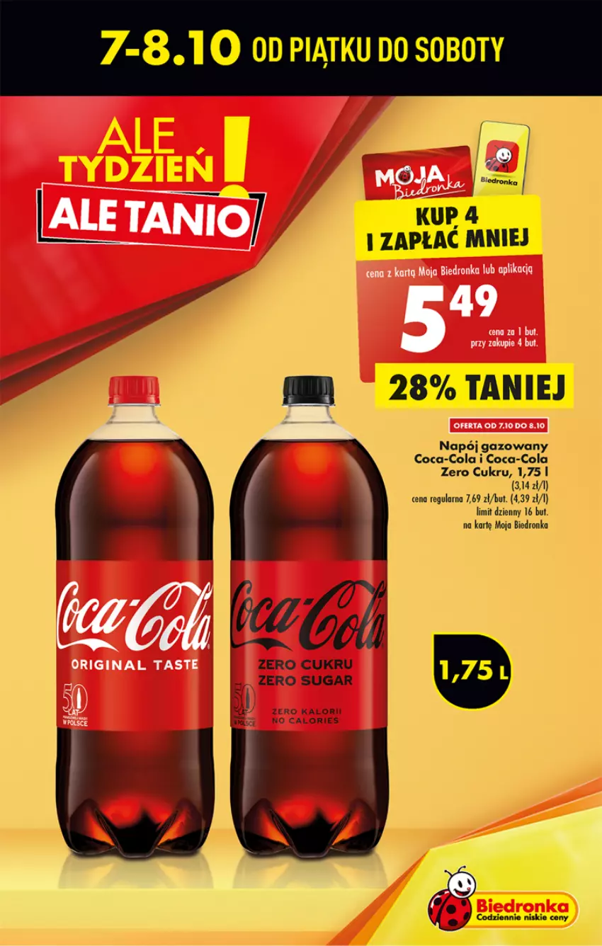 Gazetka promocyjna Biedronka - W tym tygodniu - ważna 06.10 do 12.10.2022 - strona 9 - produkty: Coca-Cola, Dron, Napój, Napój gazowany