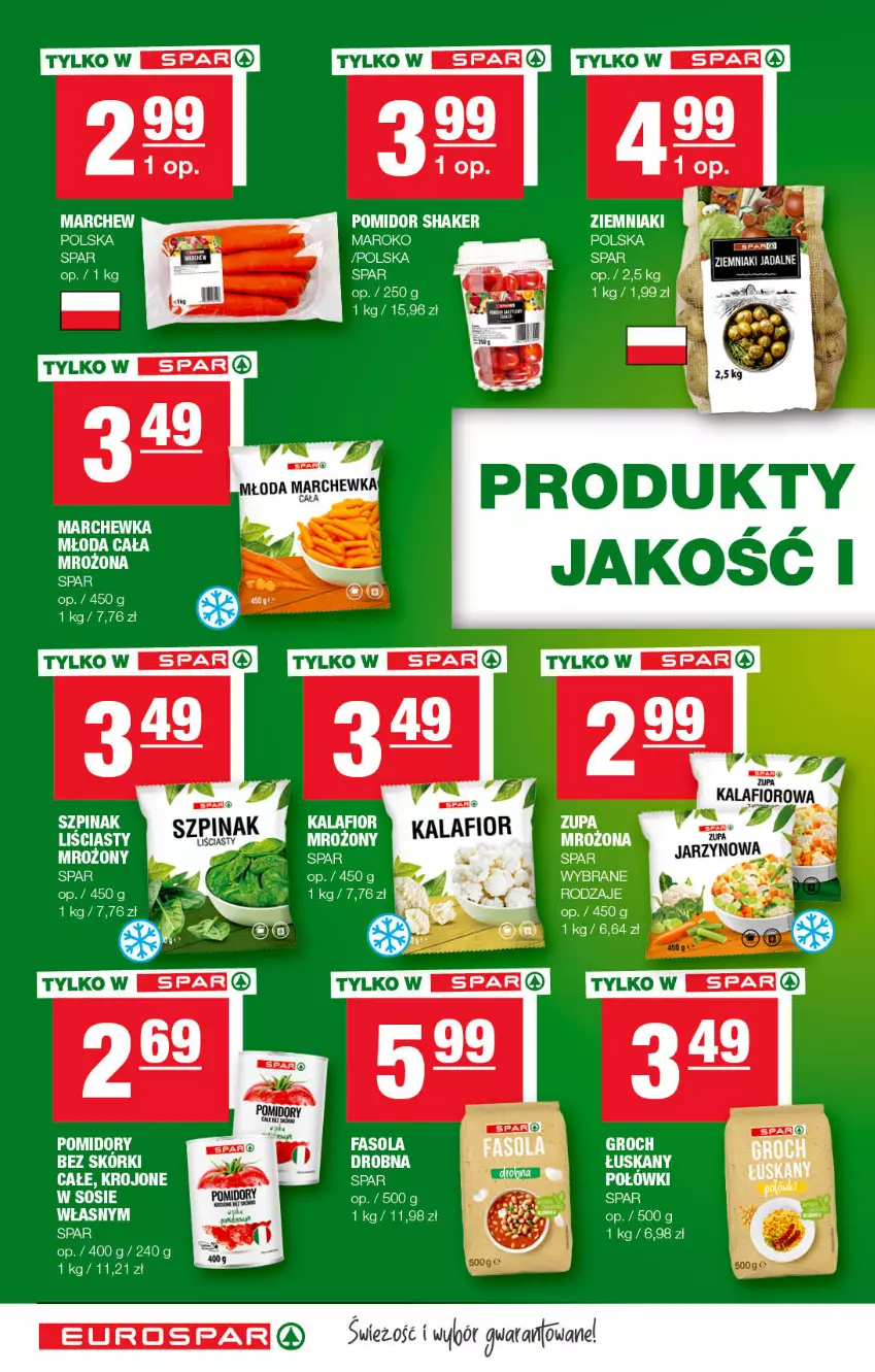 Gazetka promocyjna Spar - EuroSpar - ważna 04.10 do 14.10.2022 - strona 2 - produkty: Fa, Fasola, Groch, Piec, Pomidory, Szpinak