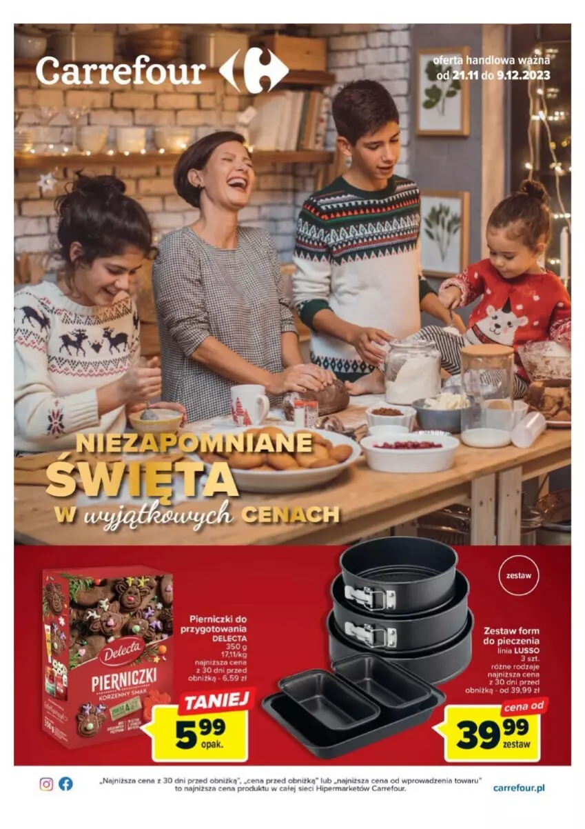 Gazetka promocyjna Carrefour - ważna 21.11 do 09.12.2023 - strona 1 - produkty: Delecta