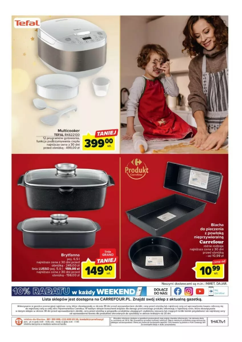 Gazetka promocyjna Carrefour - ważna 21.11 do 09.12.2023 - strona 6 - produkty: Blacha do pieczenia, Fa, Gra, Piec, Tefal