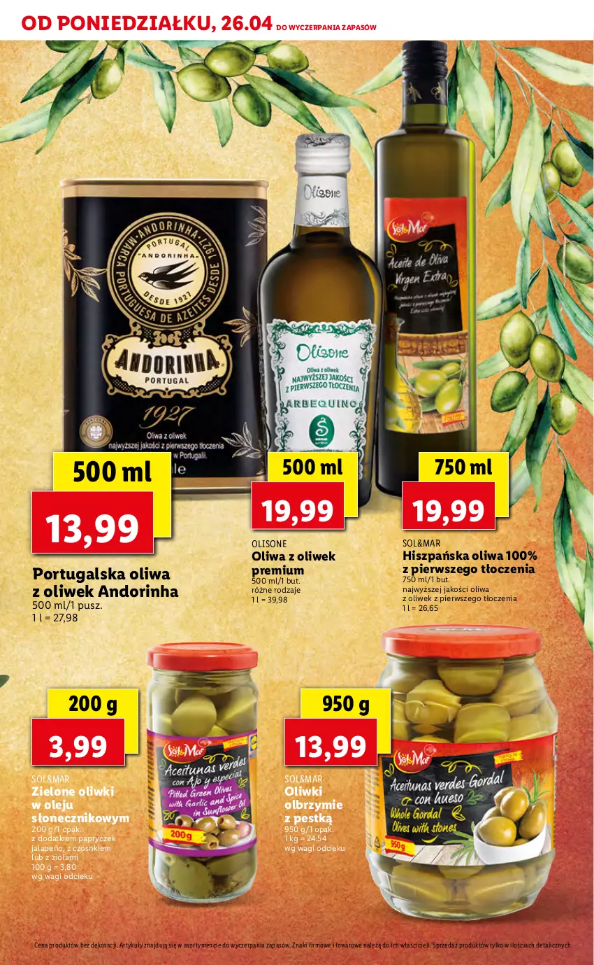 Gazetka promocyjna Lidl - TYDZIEŃ SMAKÓW IBERYJSKICH - ważna 26.04 do 30.04.2021 - strona 11 - produkty: Olej, Oliwa z oliwek, Oliwki, Por, Wagi