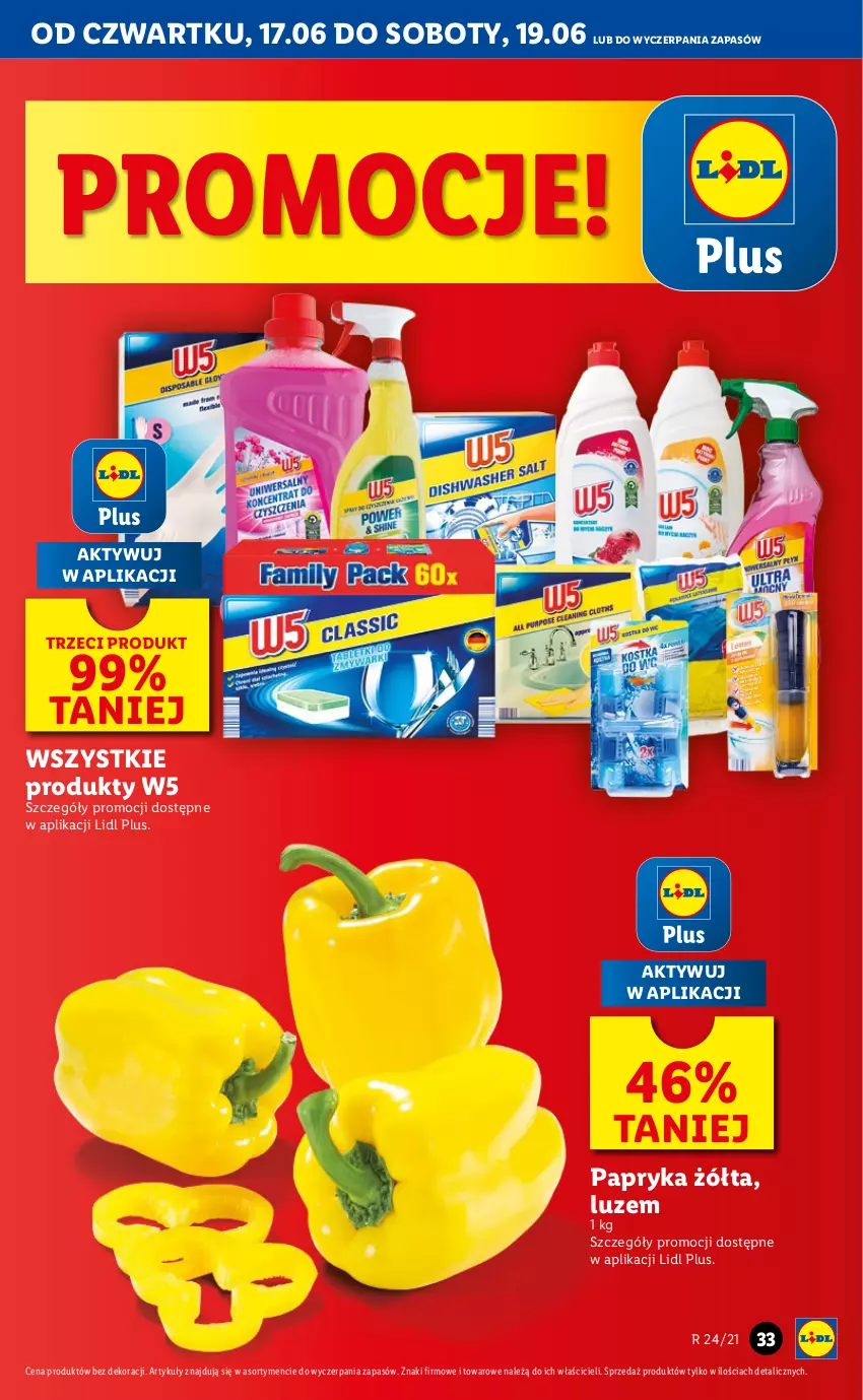 Gazetka promocyjna Lidl - GAZETKA - ważna 17.06 do 19.06.2021 - strona 33 - produkty: Papryka, Papryka żółta