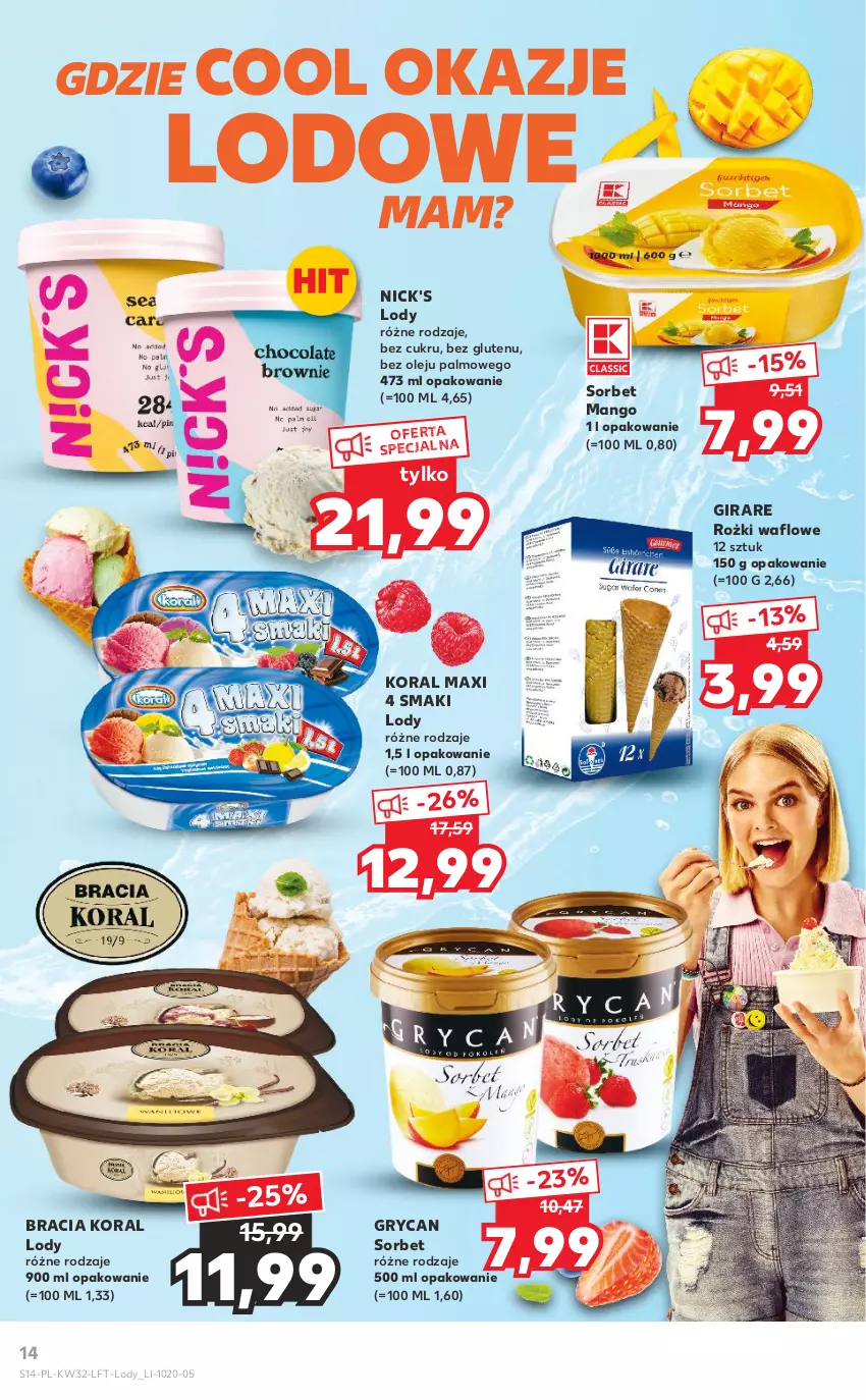 Gazetka promocyjna Kaufland - OFERTA TYGODNIA - ważna 11.08 do 17.08.2022 - strona 14 - produkty: Gry, Lody, Mango, Olej