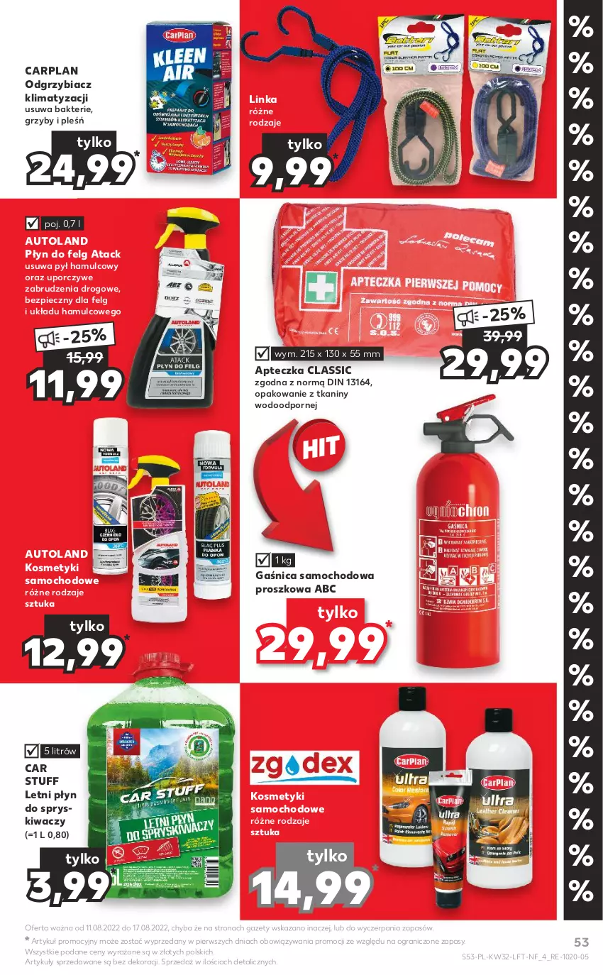 Gazetka promocyjna Kaufland - OFERTA TYGODNIA - ważna 11.08 do 17.08.2022 - strona 53 - produkty: Gaśnica, Gra, Grzyby, Inka, LG, Piec, Płyn do spryskiwaczy, Por