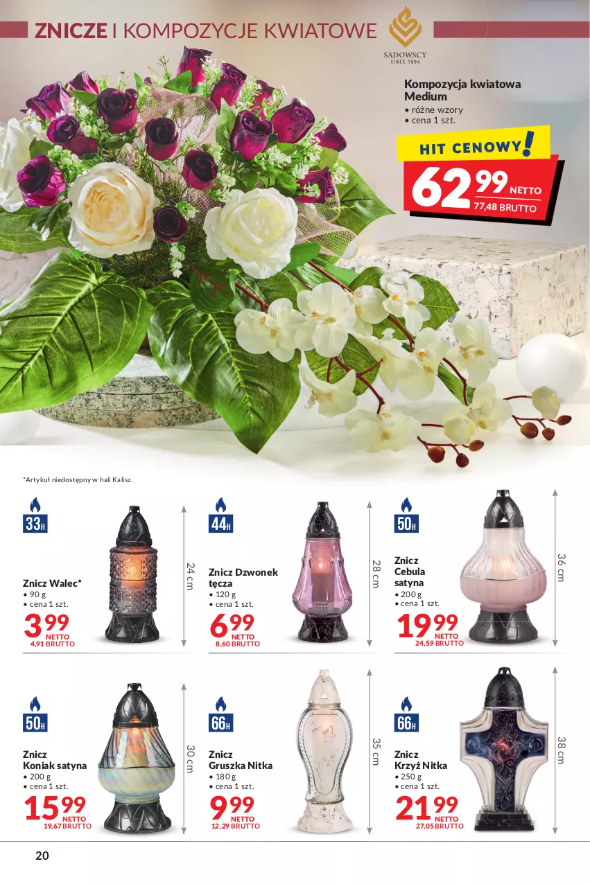 Gazetka promocyjna Makro - [Oferta promocyjna] Artykuły spożywcze i przemysłowe - ważna 19.10 do 30.10.2021 - strona 20 - produkty: Cebula, Dzwonek, Znicz