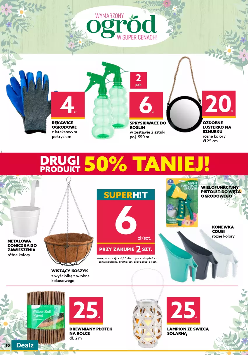 Gazetka promocyjna Dealz - NOWA GAZETKAWielkie Marki Mini Ceny - ważna 02.06 do 14.06.2022 - strona 10 - produkty: Ananas, Kokos, Konewka, Kosz, Lampa, Lampion, Pistolet, Rękawice