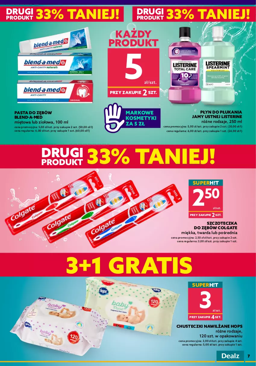 Gazetka promocyjna Dealz - NOWA GAZETKAWielkie Marki Mini Ceny - ważna 02.06 do 14.06.2022 - strona 7 - produkty: Antyperspirant, Blend-a-Med, Chusteczki, Colgate, Gra, LG, Listerine, Luksja, Malizia, Maska, Maska do włosów, Nivea, Odżywka, Olej, Pantene, Pasta do zębów, Płyn do kąpieli, Płyn do płukania, Płyn do płukania jamy ustnej, Szampon, Szczoteczka, Szczoteczka do zębów