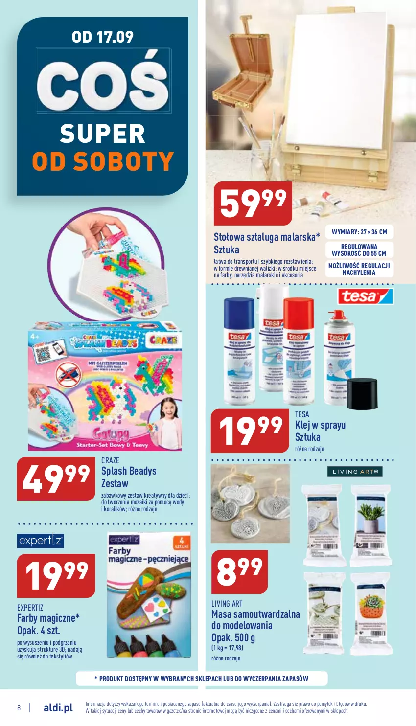 Gazetka promocyjna Aldi - Zaplanuj zakupy wcześniej - ważna 14.09 do 17.09.2022 - strona 8 - produkty: Dzieci, Fa, Klej, Outward, Por, Sok, Sport, Tran