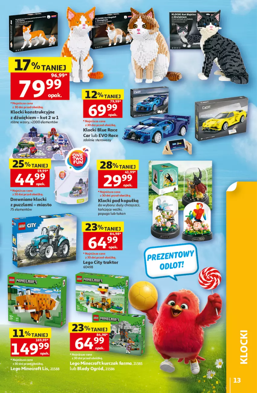 Gazetka promocyjna Auchan - Gazetka 30 Lat Hipermarket Auchan - ważna 28.05 do 03.06.2026 - strona 13 - produkty: Drewniane klocki, Klocki, LEGO, LEGO City, Traktor