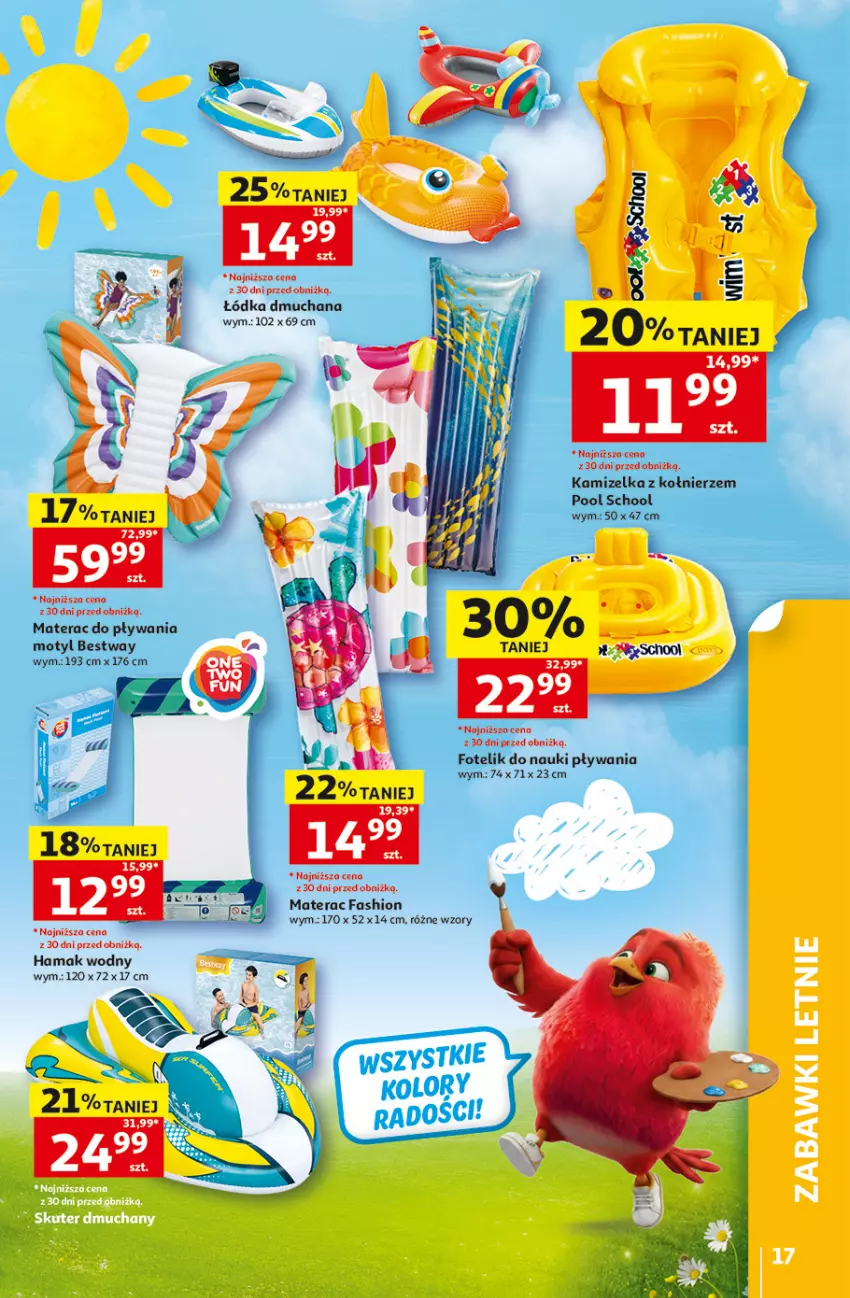 Gazetka promocyjna Auchan - Gazetka 30 Lat Hipermarket Auchan - ważna 28.05 do 03.06.2026 - strona 17 - produkty: Fa, Fotel, Fotelik, Hama, Kamizelka, Materac, Tera