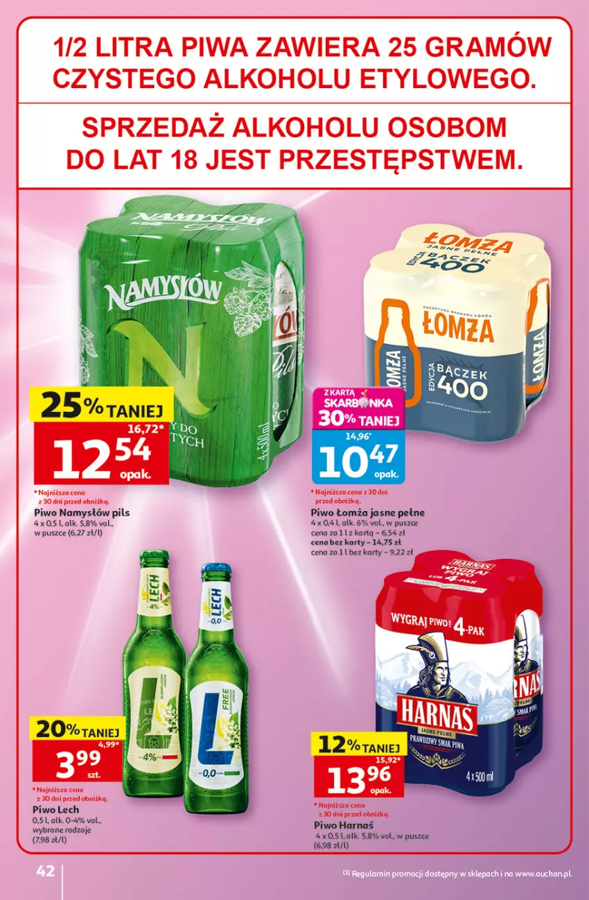 Gazetka promocyjna Auchan - Gazetka 30 Lat Hipermarket Auchan - ważna 28.05 do 03.06.2026 - strona 42 - produkty: Gra, Namysłów, Piwa, Piwo