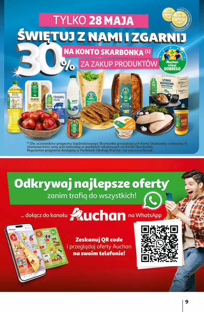 Gazetka promocyjna Auchan - Gazetka 30 Lat Hipermarket Auchan - ważna 28.05 do 03.06.2026 - strona 9 - produkty: Gra, Lack, Telefon, Twaróg