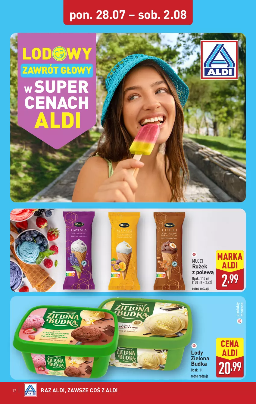 Gazetka promocyjna Aldi - Pełna oferta - ważna 28.07 do 02.08.2025 - strona 12 - produkty: Lody, Produkty mrożone, Zielona Budka