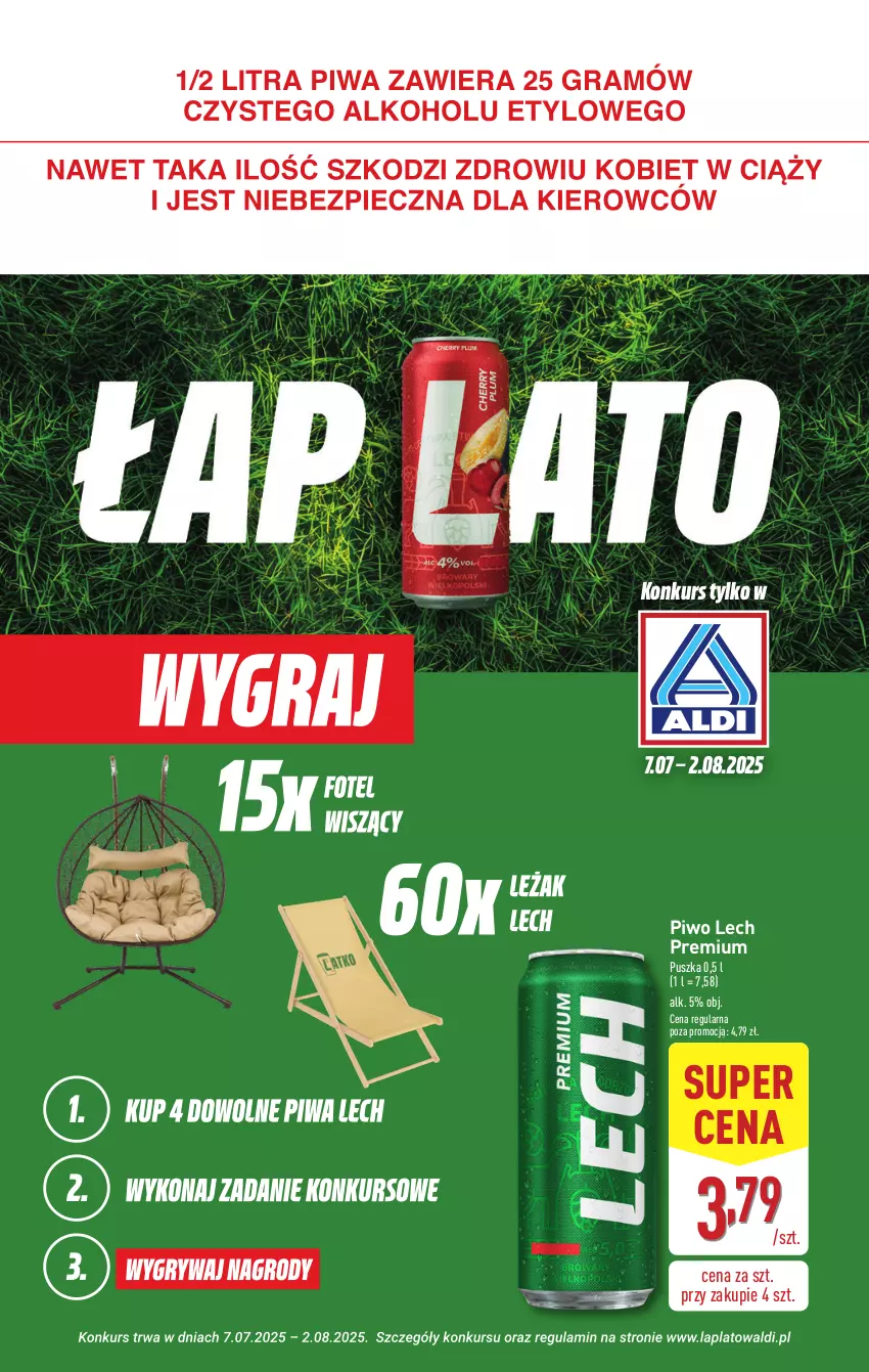 Gazetka promocyjna Aldi - Pełna oferta - ważna 28.07 do 02.08.2025 - strona 18 - produkty: Lech Premium, Piwo