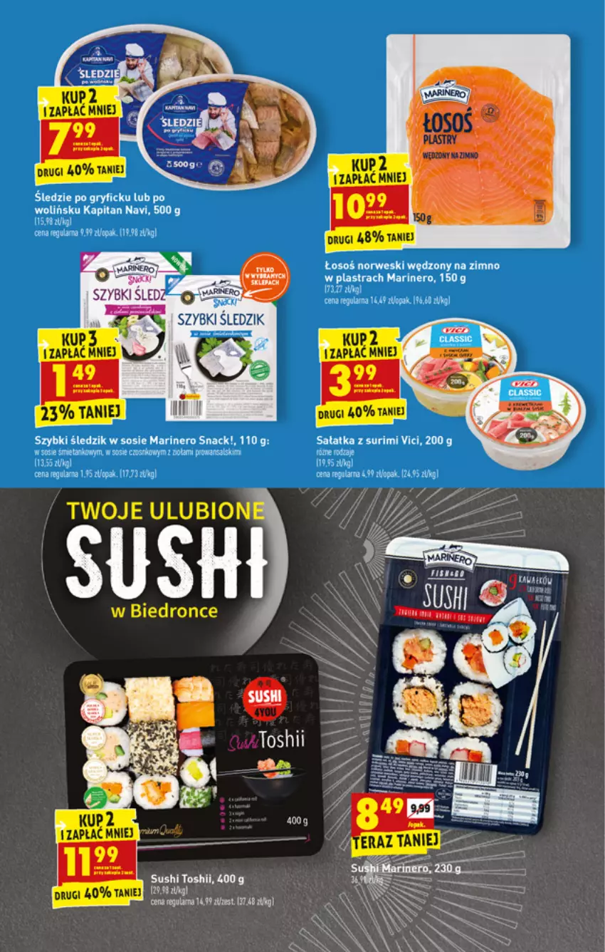 Gazetka promocyjna Biedronka - W tym tygodniu - ważna 13.09 do 18.09.2021 - strona 25 - produkty: Gry, Sałat, Sałatka, Sos, Surimi, Sushi