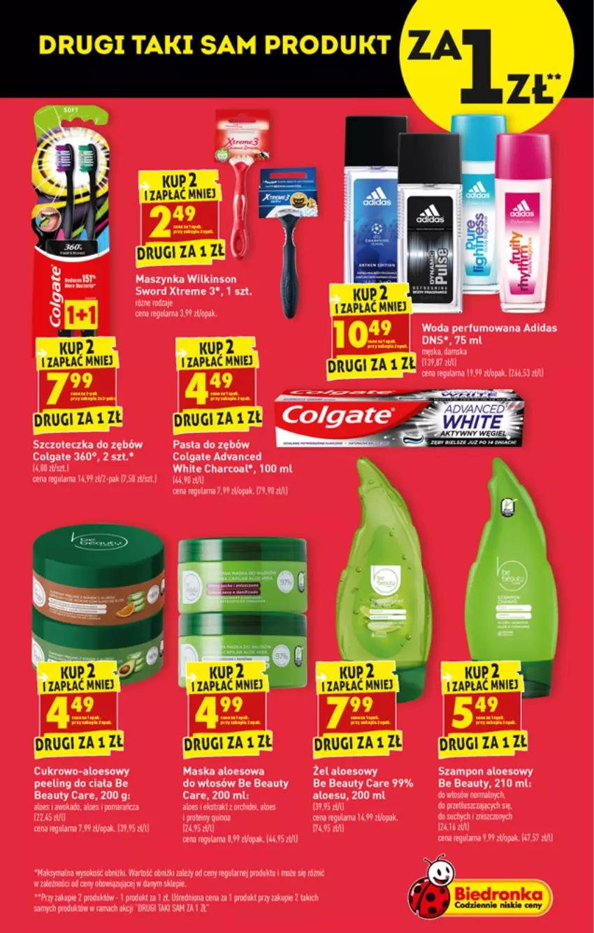 Gazetka promocyjna Biedronka - W tym tygodniu - ważna 13.09 do 18.09.2021 - strona 53 - produkty: Adidas, Be Be, Bell, Colgate, Fa, LG, Maska, Maszynka, Peeling, Pepsi, Perfum, Rama, Szampon, Szynka, Wilkinson Sword, Woda, Woda perfumowana