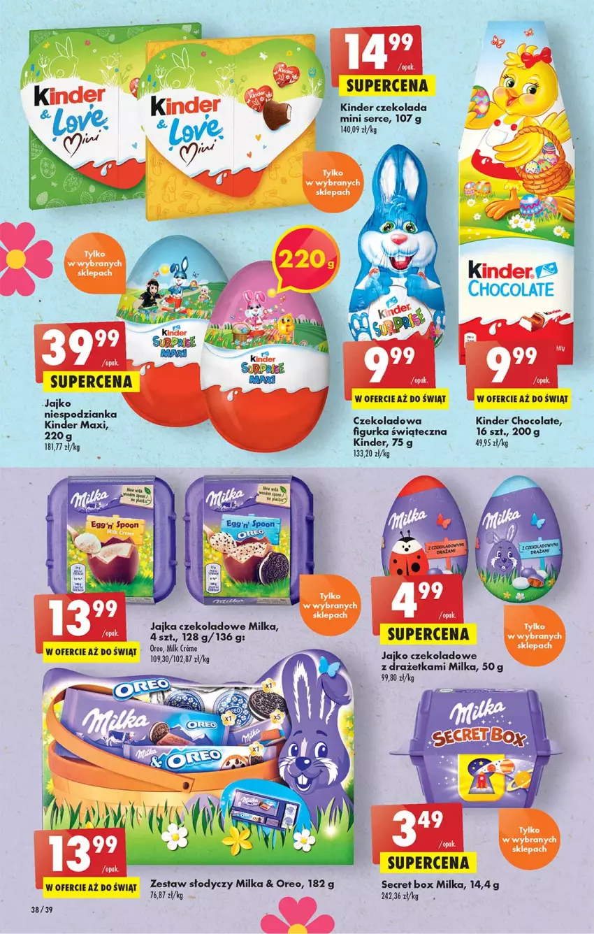 Gazetka promocyjna Biedronka - W tym tygodniu - ważna 31.03 do 06.04.2022 - strona 38 - produkty: Czekolada, Kinder, Milka, Oreo, Ser