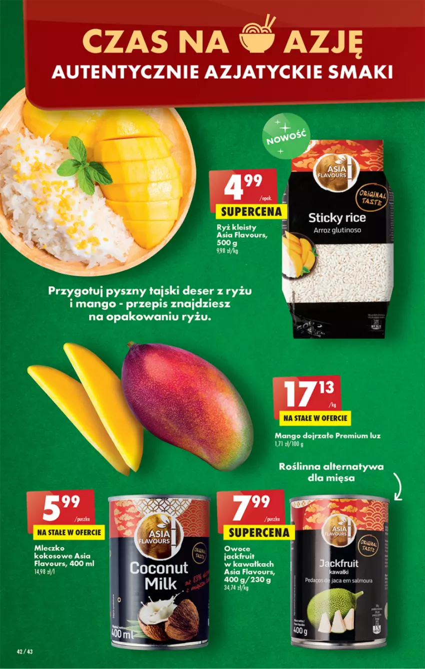 Gazetka promocyjna Biedronka - ważna 07.07 do 13.07.2022 - strona 42 - produkty: Deser, Kawa, Kokos, Mango, Ryż, Ser